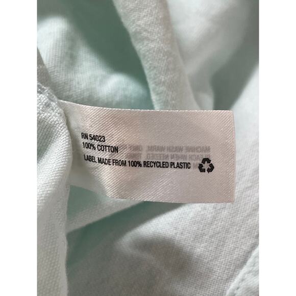Gap The Fitted Boyfriend Women's Mint Green Long Sleeve Button Down Shirt Top XS - Picture 5 of 5